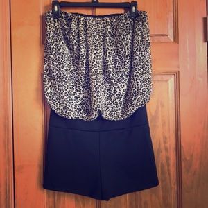 Cheetah Print Romper